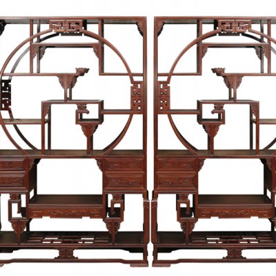 外方内圆博古架